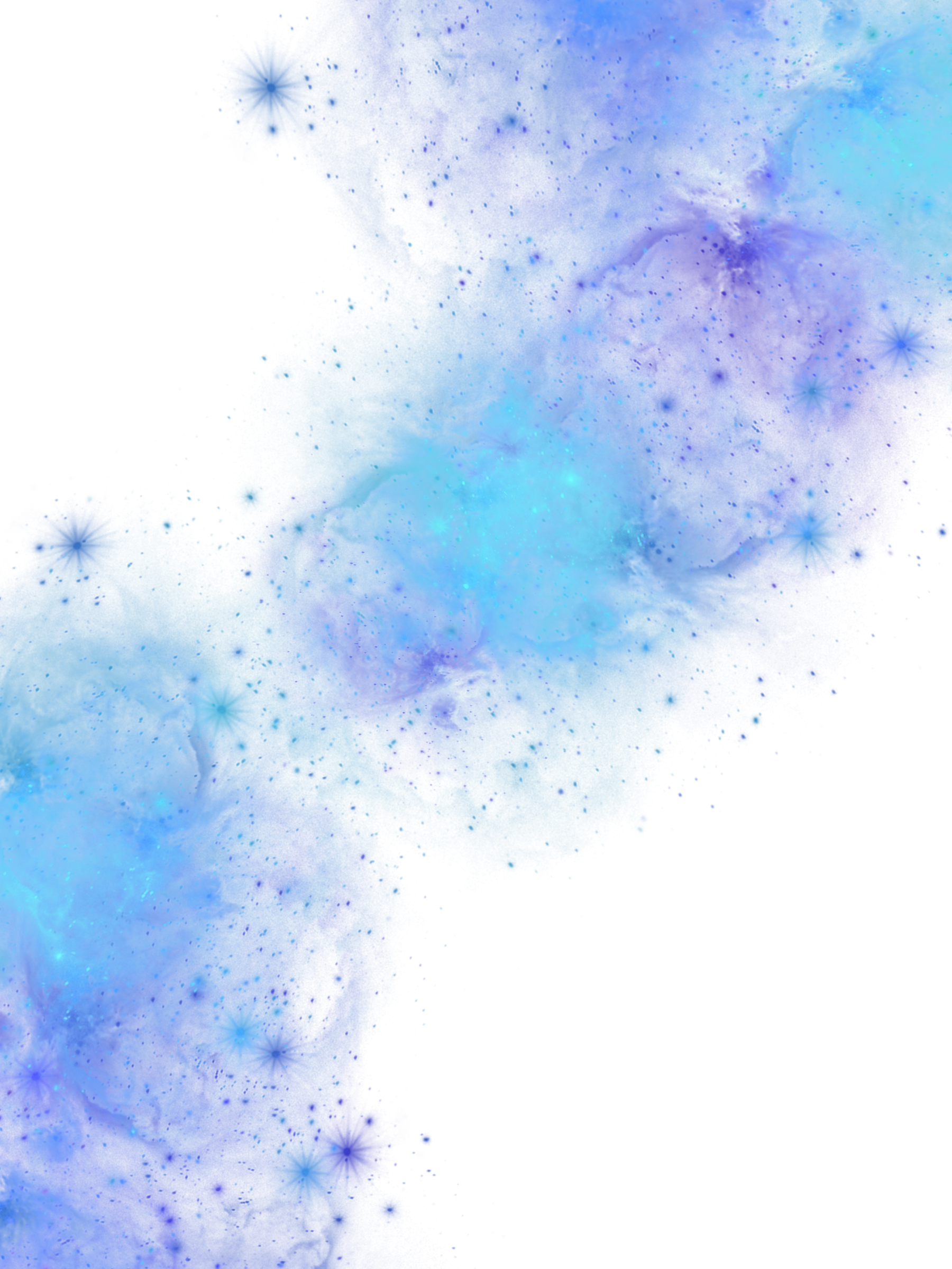 Fantasy Blue Nebula Galaxy Night Space corner Backdrop